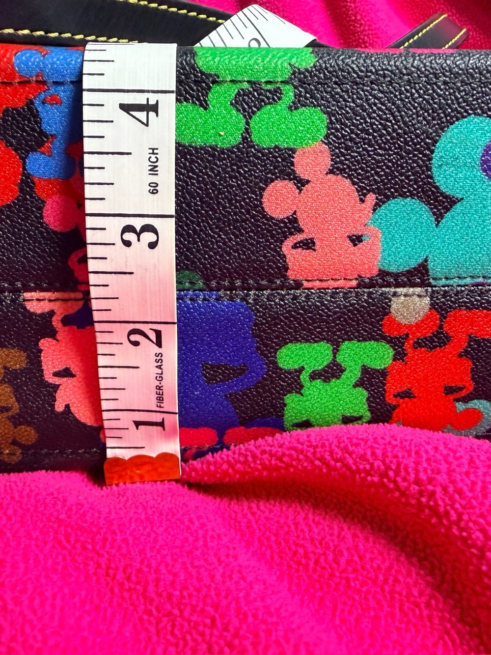 Dooney & Bourke Multicolor Mickey Silhouette Tote Bag - Picture 9 of 11
